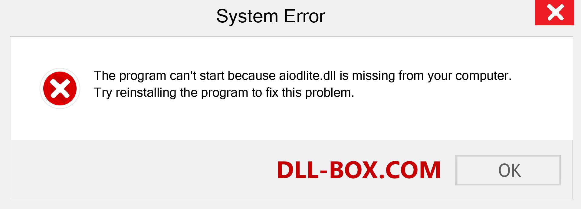  aiodlite.dll file is missing?. Download for Windows 7, 8, 10 - Fix  aiodlite dll Missing Error on Windows, photos, images